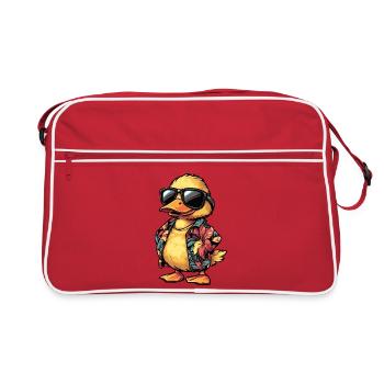 Duck Comic Holiday - Sac Retro - rouge/blanc - Devant