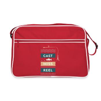Pêche rétro Cast Miss Reel - Sac Retro - rouge/blanc - Devant