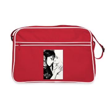 Goth Kitty Portrait - Sac Retro - rouge/blanc - Devant