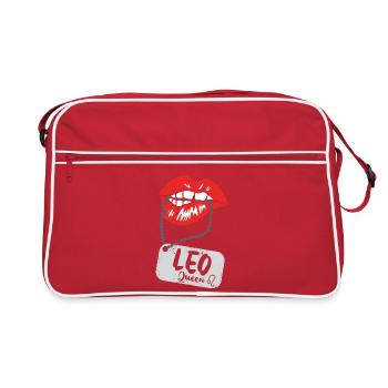 Signe du zodiaque Lion - Sac Retro - rouge/blanc - Devant