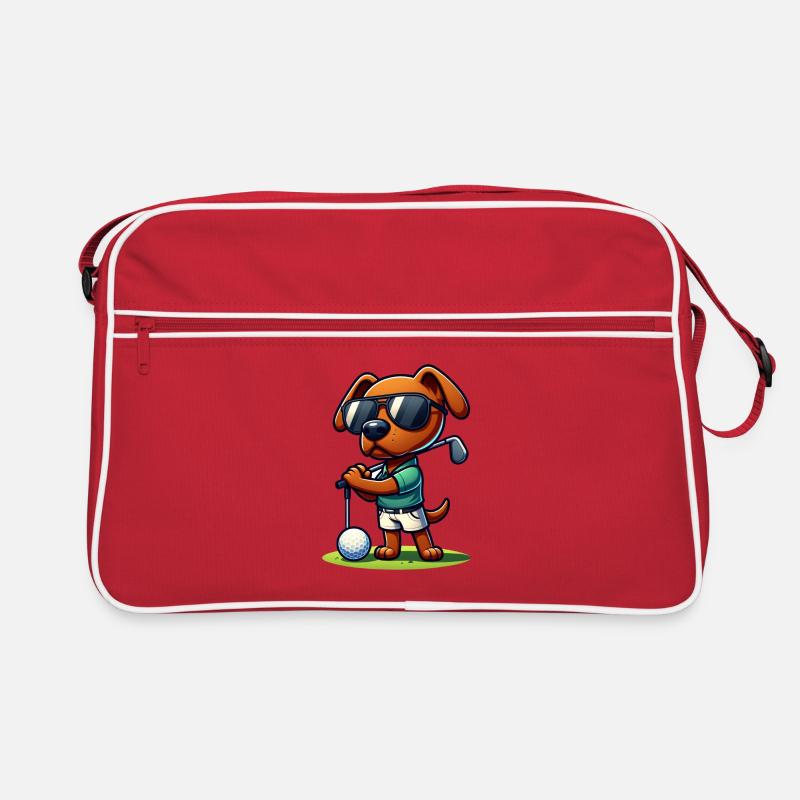 Rhodesian Ridgeback Golfspieler Golf Kurs Hunde Retro Tasche