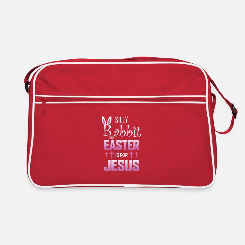 Silly Rabbit Easter Is For Jesus - Ostern und Retro Tasche