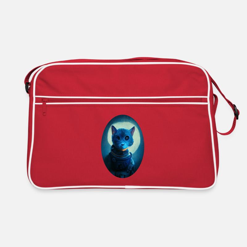 Astronaut Cat Retro Bag
