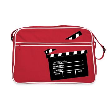 clap de cinema - Retro Bag - red/white - Front