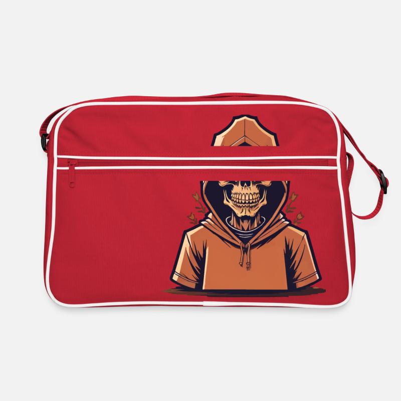 La mort dans le quartier - Sac Retro - rouge/blanc