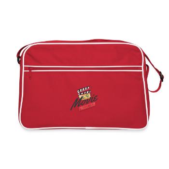 Production de films producteur de films réalisateur réalisateur volet - Sac Retro - rouge/blanc - Devant