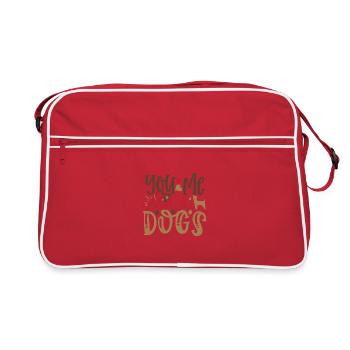 Toi, moi et les chiens - Sac Retro - rouge/blanc - Devant