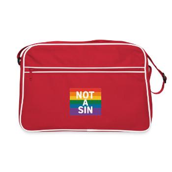 Not A Sin - Retro Bag - red/white - Front