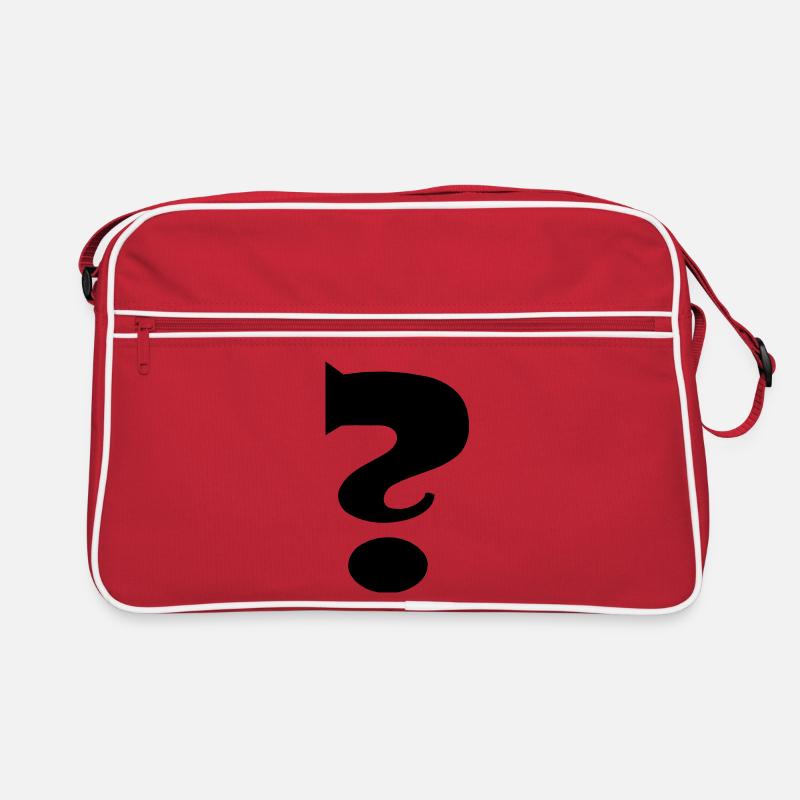 Fragezeichen Retro Tasche