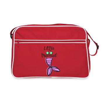 Petite Sirène Style Marin Magique - Sac Retro - rouge/blanc - Devant