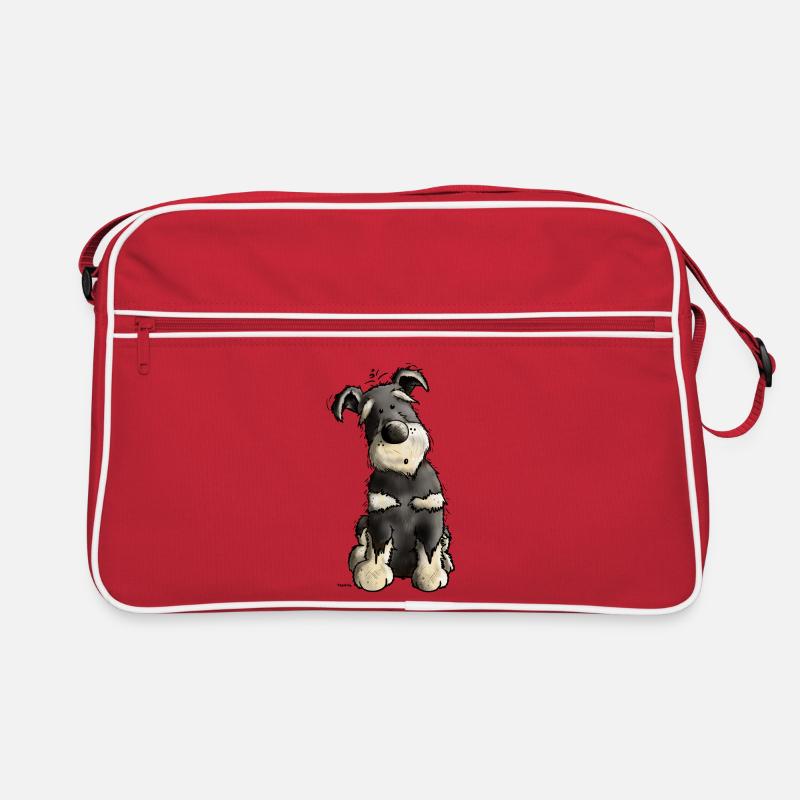 Drolliger Schnauzer Retro Tasche