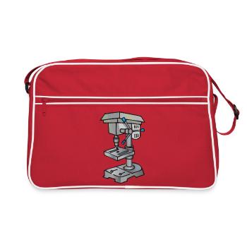 Vice - machine de forage vice - Sac Retro - rouge/blanc - Devant
