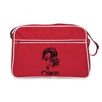Vampire in the feminine - Retro Bag - red/white - Front