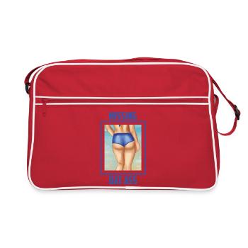 I miss that sexy butt - Retro Bag - red/white - Front