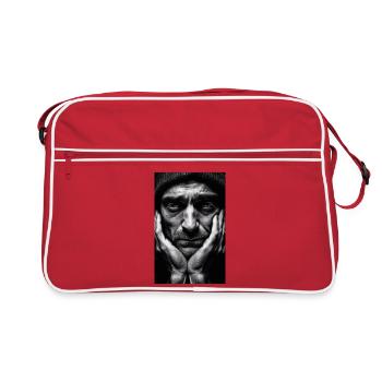 Thinking Guy - Retro Bag - red/white - Front