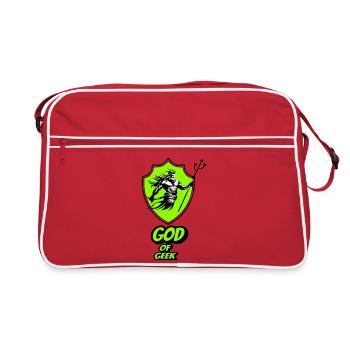 God of geek - Retro Bag - red/white - Front