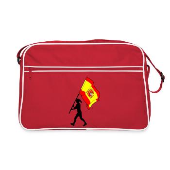 Drapeau Espagne Femme Marche - Sac Retro - rouge/blanc - Devant