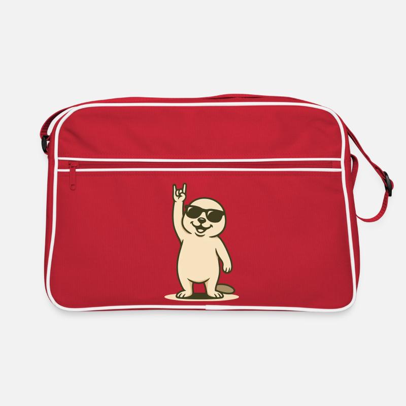 Bébé phoque cool avec pose de bascule Sac Retro