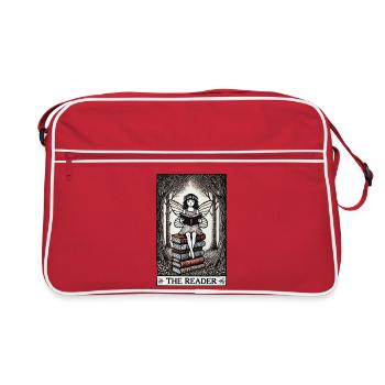 Enchanted Forest Fairy Reading - Retro Bag - red/white - Front