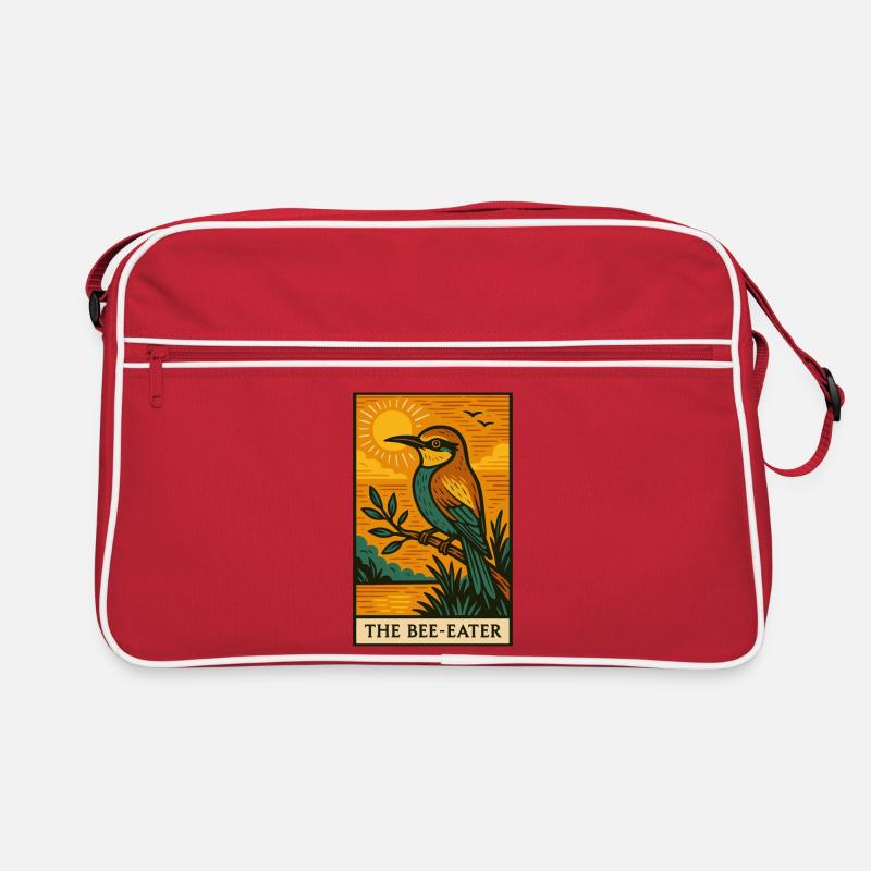 The Bee-Eater Sunset Illustration Retro Bag