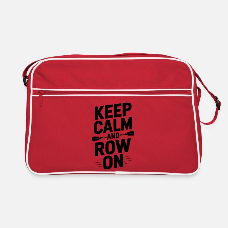 Keep Calm and Row On Retro Bag