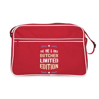 The One & Only Butcher Limited Edition - Retro Tasche - Rot/Weiß - Vorne