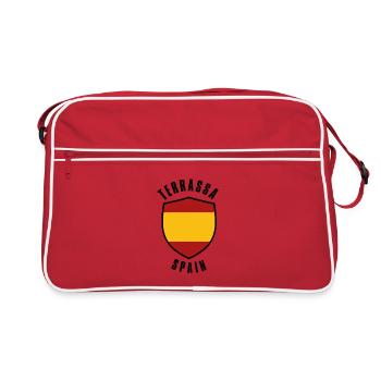 Emblème du Termassa Spain Shield en couleur drapeau - Sac Retro - rouge/blanc - Devant