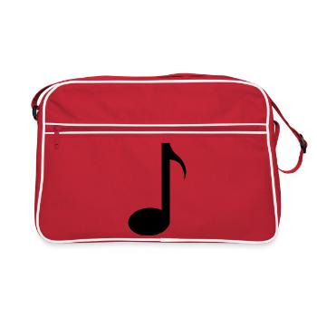 Note musicale - Sac Retro - rouge/blanc - Devant