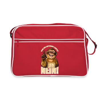 And the answer is no! Funny Monkey - Retro Bag - red/white - Front
