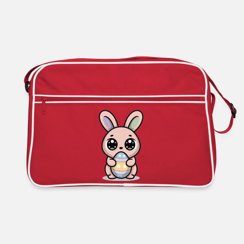 Cute Easter Bunny Kawaii Bunny Retro Bag