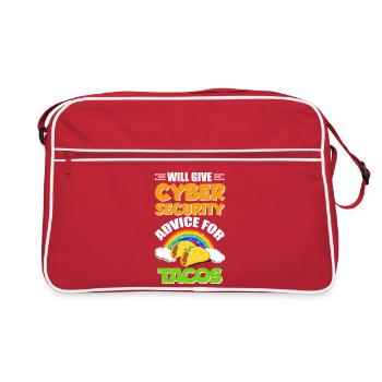 Réseau de soutien informatique drôle de cybersécurité - Sac Retro - rouge/blanc - Devant