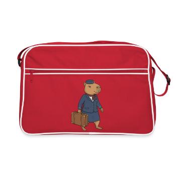 Camel Flight Attendant Vintage - Retro Bag - red/white - Front