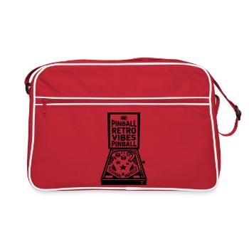 Vibrations Rétro du flipper - Sac Retro - rouge/blanc - Devant