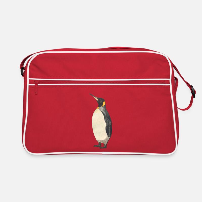 Emperor Penguin Penguin - Retro Bag - red/white