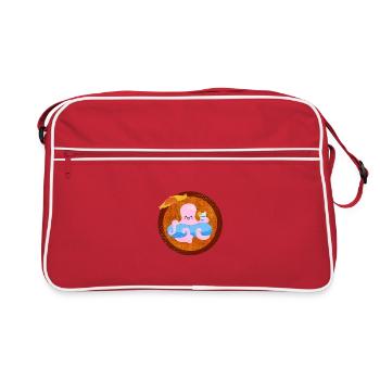SUMMER FEELING OCTOPUS FUNNY SUN HOLIDAY - Retro Bag - red/white - Front