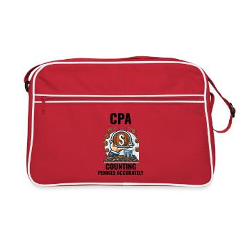 CPA: Mastering the Art of Penny Precision Funny - Retro Bag - red/white - Front