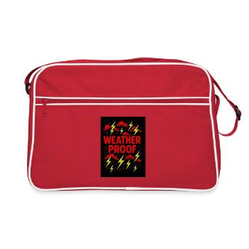 Foudre résistante aux intempéries - Sac Retro - rouge/blanc - Devant