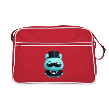 Mr. Ham Caractère Élégamment Premium - Sac Retro - rouge/blanc - Devant