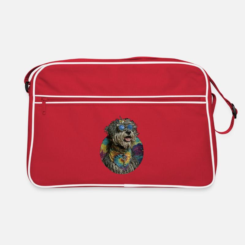 Hippie Hund Retro Tasche