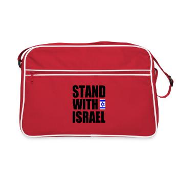 Stand with israel - Retro Bag - red/white - Front
