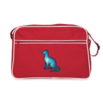 Animal de l’âme et créature gardienne : martres, furets - Sac Retro - rouge/blanc - Devant