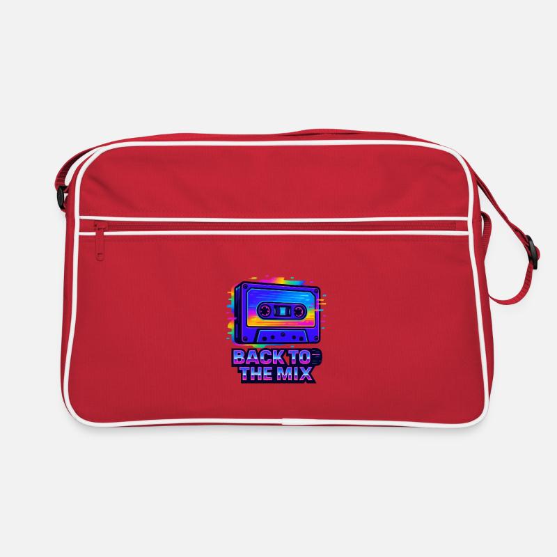 Conception de cassettes rétro néon Sac Retro