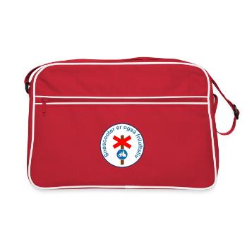 La motoneige, c'est aussi la vie en plein air - Sac Retro - rouge/blanc - Devant