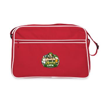 Windeln & Hopfen Crew - Retro Tasche - Rot/Weiß - Vorne