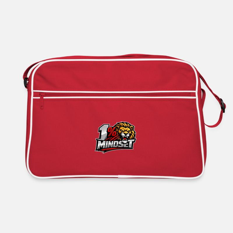 Logo Lion à 1 % Mindset Sac Retro