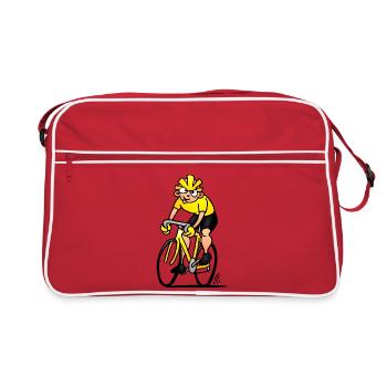 Cycliste - Cyclisme - Sac Retro - rouge/blanc - Devant