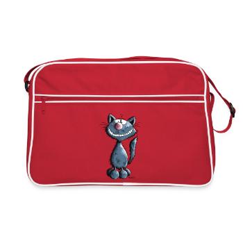 Smiling Cat - Sac Retro - rouge/blanc - Devant
