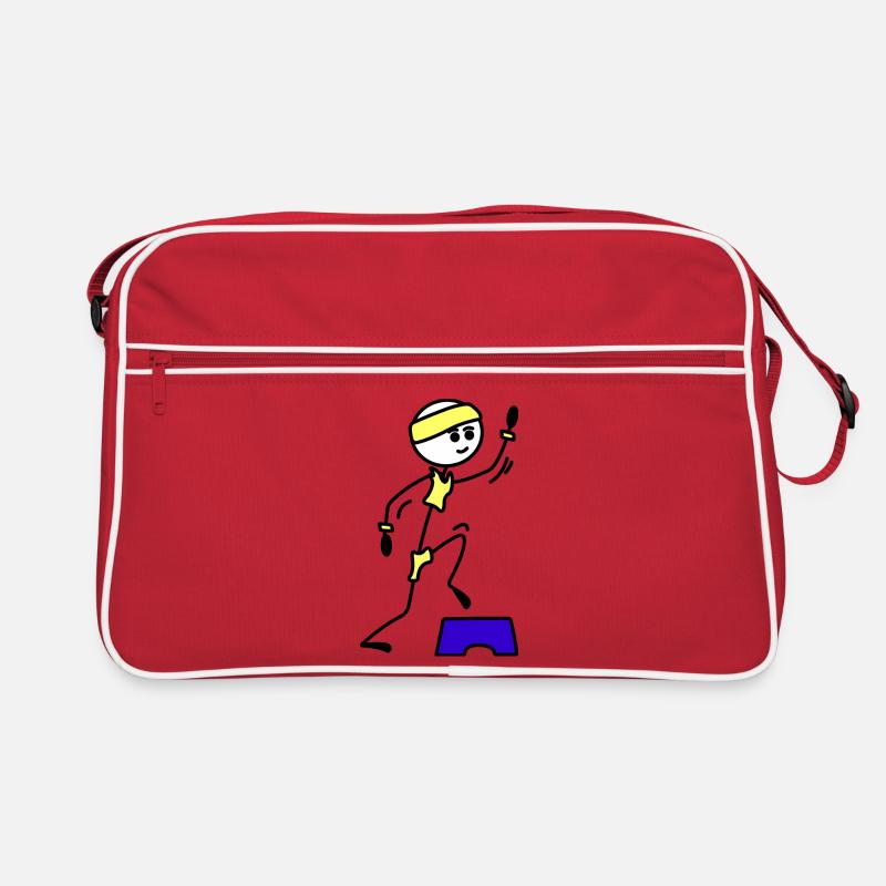 Pas ou exercice d’entraînement d’aérobic de fille Sac Retro