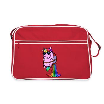 Cool Animal Drôle - Sac Retro - rouge/blanc - Devant