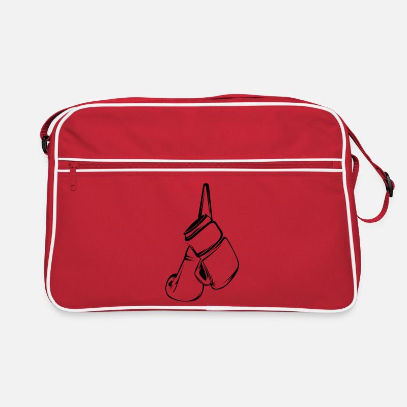 boxe boxeur boxe icône illustration graphique vectoriel Sac Retro
